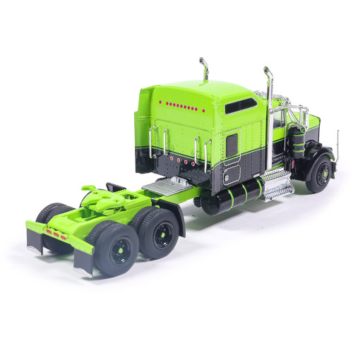 1990 Kenworth W900 with Refer Van - Neon Green and Black 1:64 Scale Diecast Model Truck by IXO Models Alt Image 7
