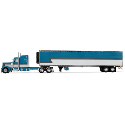 Peterbilt Model 379 with 63” Mid-Roof Sleeper & 53' Utility Trailer with Reefer - Tway Rose Transport 1:64 Scale Diecast Model Truck by Diecast Promotions Alt Image 2