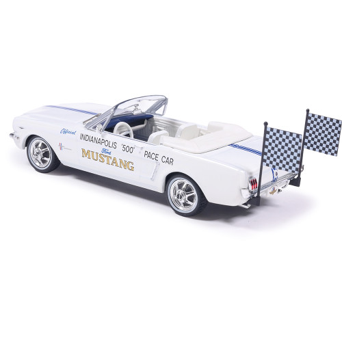 1964 1/2 Ford Mustang Indianapolis 500 Pace Car - White 1:43 Scale Diecast Model Car by IXO Models Alt Image 3