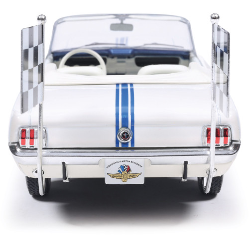 1964 1/2 Ford Mustang Indianapolis 500 Pace Car - White 1:43 Scale Diecast Model Car by IXO Models Alt Image 7