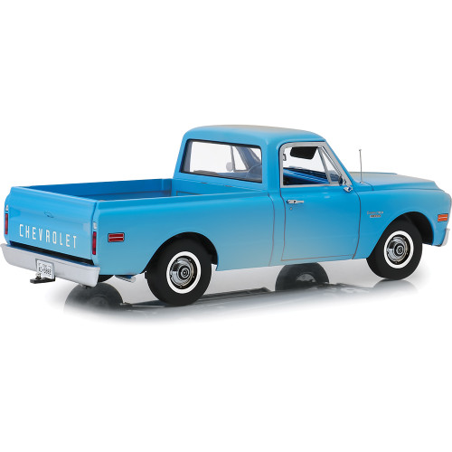 1971 Chevrolet C-10 - Dirty Blue 1:24 Scale Diecast Model Truck by Greenlight Alt Image 1