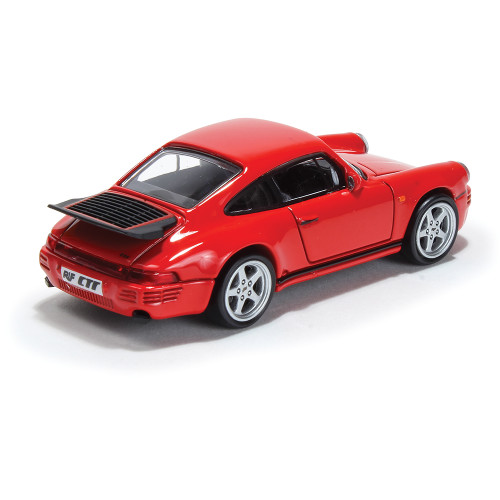 1987 RUF CTR Porsche Yellowbird - Guards Red 1:64 Scale Diecast Model Car by Paragon Models Alt Image 1