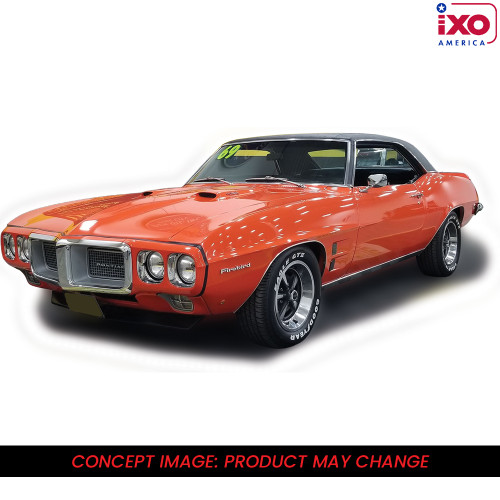 1969 Pontiac Firebird 400 - Carousel Red 1:43 Scale Diecast Model Car by IXO Models Main Image