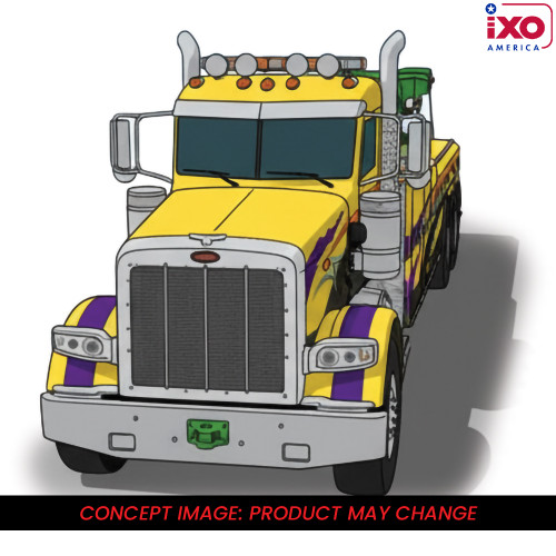 1980 Peterbilt 359 Wrecker - Yellow And Purple 1:43 Scale  by IXO Models Alt Image 2
