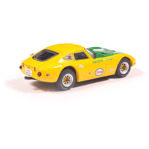 1966 Toyota 2000GT - Yatabe Speed Trials - Yellow 1:64 Scale Diecast Model Car by IXO Models Alt Image 1