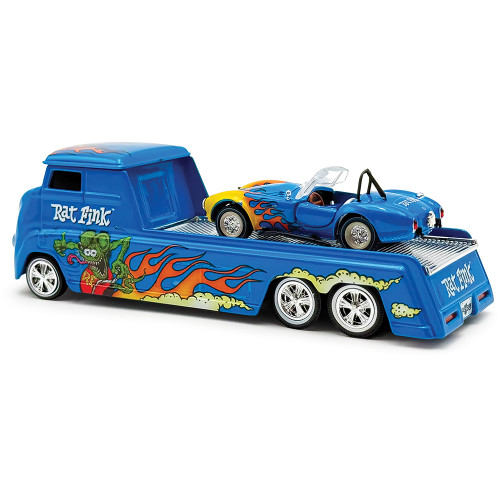 Rat Fink Hauler and Cobra Super Snake 1:64 Scale Diecast Model Car by Shelby Collectibles Alt Image 3
