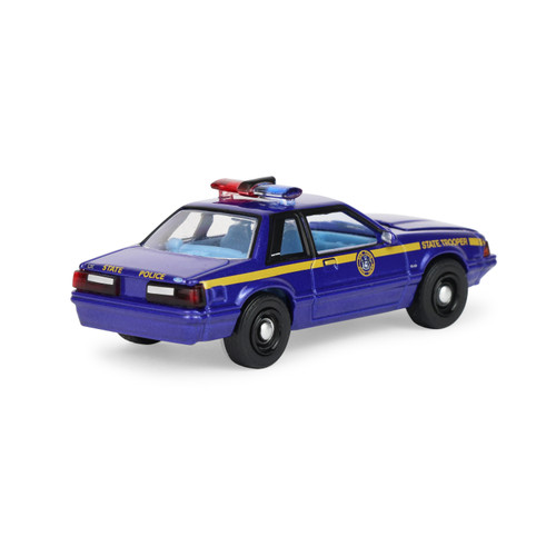 1988 FORD MUSTANG - NEW YORK STATE POLICE 1:64 Scale Diecast Model Car by Greenlight Alt Image 1