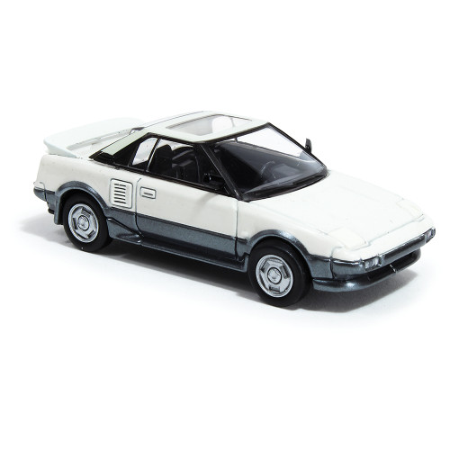 1985 Toyota MR2 MK1 - White/ Silver 1:64 Scale Diecast Model Car by Paragon Models Alt Image 2