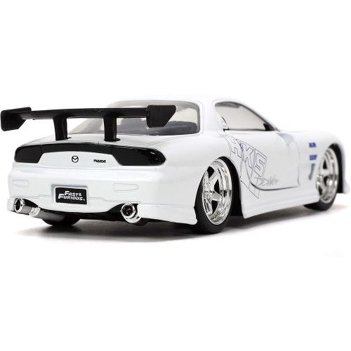 1993 Fast & Furious Mazda RX-7 - White 1:32 Scale Diecast Model Car by Jada Toys Alt Image 1