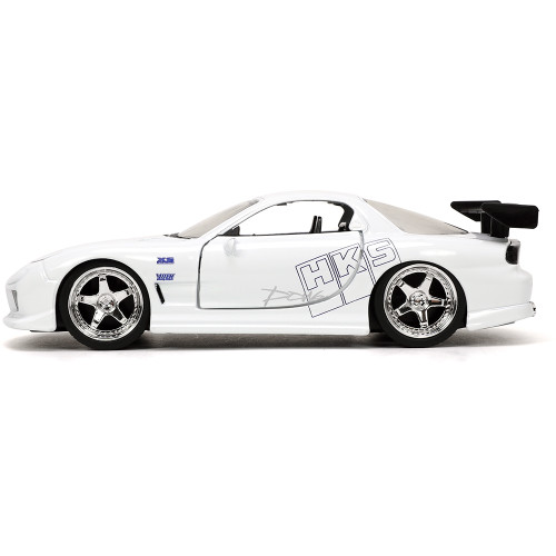1993 Fast & Furious Mazda RX-7 - White 1:32 Scale Diecast Model Car by Jada Toys Alt Image 6