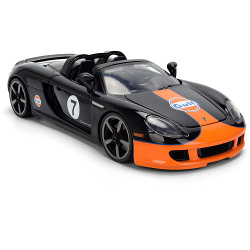 2005 Porsche Carrera GT - GULF OIL 1:24 Scale Diecast Model Car by Jada Toys Alt Image 3