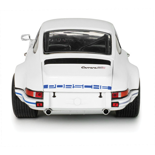 1973 Porsche 911 RSR - White / Blue Carrera Stripes 1:18 Scale Diecast Model Car by Solido Alt Image 6
