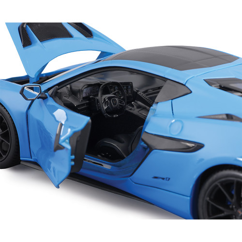 2025 C8 Corvette ZR1 - Riptide Blue 1:18 Scale Diecast Model Car by Maisto Alt Image 7