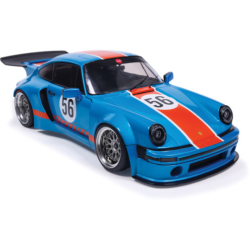 2026 Porsche KS-R by Khyzyl Saleem - Metallic Blue Racer 1:18 Scale Diecast Model Car by Solido Alt Image 3