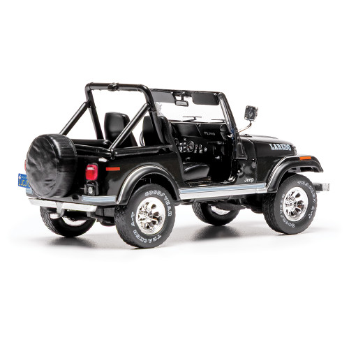 1986 Jeep CJ-7 Laredo - Black 1:43 Scale Diecast Model Truck by IXO Models Alt Image 1