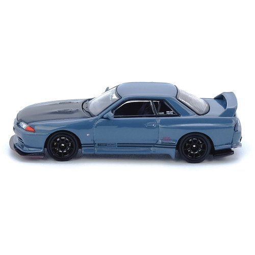 Top Secret Nissan R32 GT-R Stealth Grey 1:64 Scale Diecast Model Car by Inno Models Alt Image 2