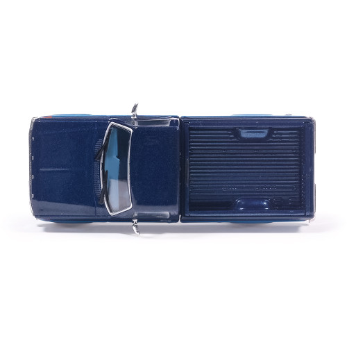 1981 Ford F-150 Custom Explorer Short Bed Styleside 4X2 - Midnight Blue Tu-Tone 1:64 Scale Diecast Model Truck by IXO Models Alt Image 8