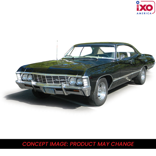 1967 Chevrolet Impala Sport Sedan - Black 1:43 Scale Diecast Model Car by IXO Models Alt Image 1