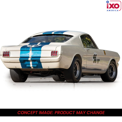 1965 Shelby GT350R Prototype - Wimbledon White 1:43 Scale Diecast Model Car by IXO Models Alt Image 1