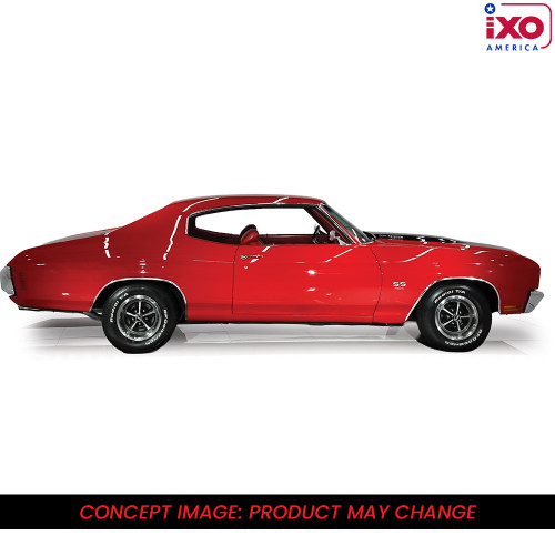 1970 Chevrolet Chevelle SS 454 - Cranberry Red 1:43 Scale Diecast Model Car by IXO Models Alt Image 2