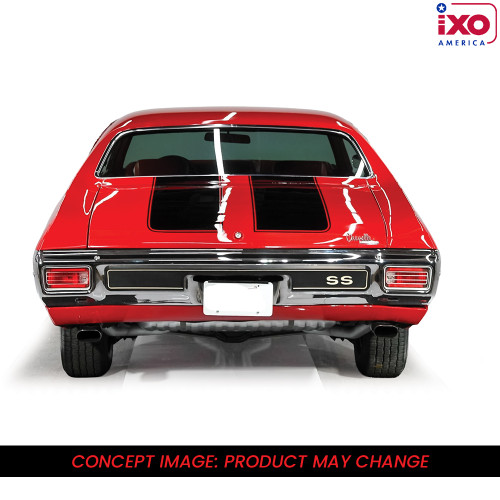 1970 Chevrolet Chevelle SS 454 - Cranberry Red 1:43 Scale Diecast Model Car by IXO Models Alt Image 3