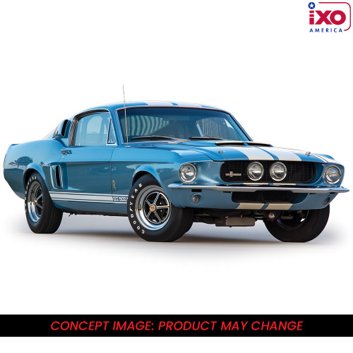 1967 Shelby G.T. 500 - Brittany Blue 1:43 Scale Diecast Model Car by IXO Models Alt Image 1