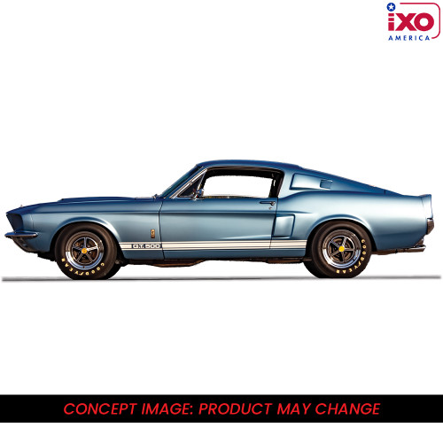 1967 Shelby G.T. 500 - Brittany Blue 1:43 Scale Diecast Model Car by IXO Models Alt Image 3