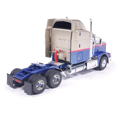2014 Peterbilt 388 - Blue and Champagne 1:43 Scale Diecast Model Truck by IXO Models Alt Image 1