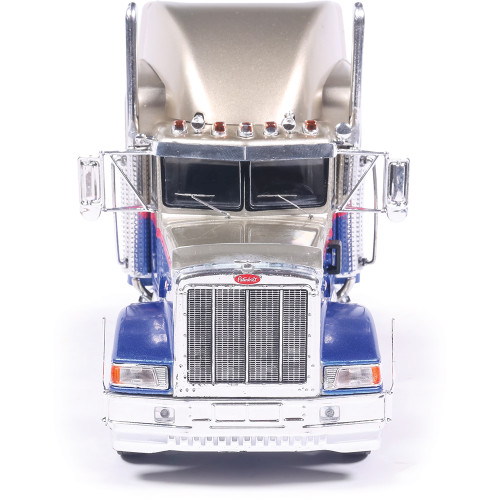 2014 Peterbilt 388 - Blue and Champagne 1:43 Scale Diecast Model Truck by IXO Models Alt Image 5