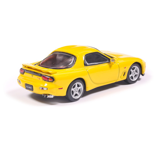 1991 Mazda RX-7 - Competition Yellow Mica 1:64 Scale Diecast Model Car by IXO Models Alt Image 1