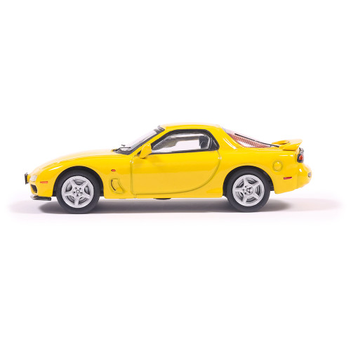 1991 Mazda RX-7 - Competition Yellow Mica 1:64 Scale Diecast Model Car by IXO Models Alt Image 4