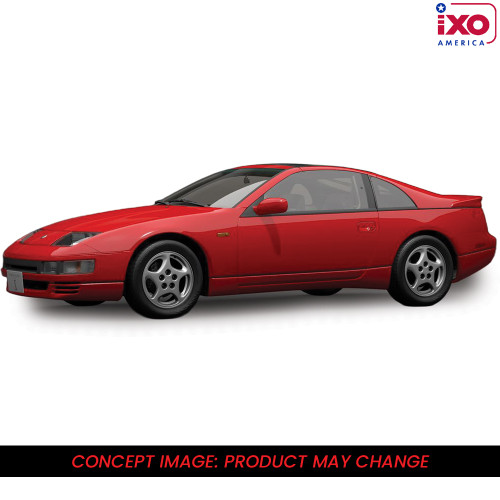 1989 Nissan Fairlady Z - Cherry Red Pearl 1:64 Scale Diecast Model Car by IXO Models Alt Image 2