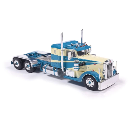 1952 Peterbilt 350 - Blue and Cream 1:64 Scale Diecast Model Truck by IXO Models Main Image