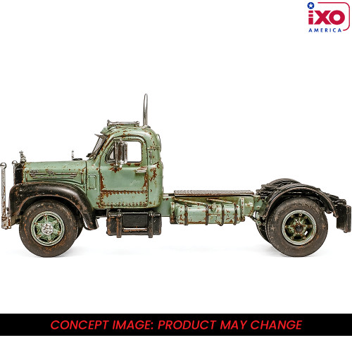 1953 Mack B61 - Rusty Green and Black 1:64 Scale Diecast Model Truck by IXO Models Main Image
