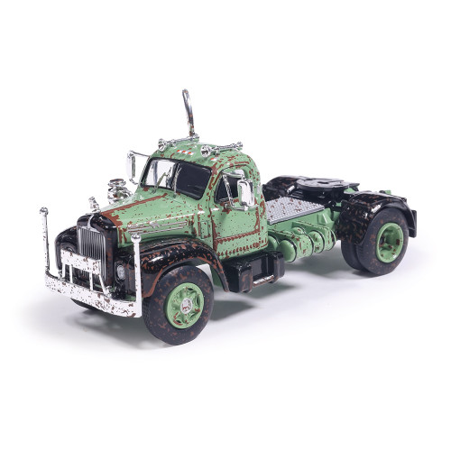 1953 Mack B61 - Rusty Green and Black 1:64 Scale Diecast Model Truck by IXO Models Main Image