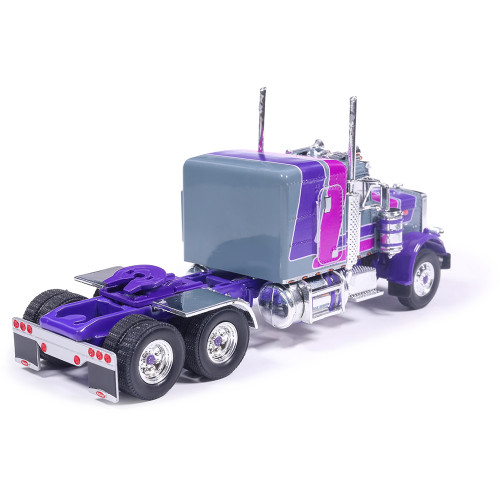 1973 Peterbilt 359 - Gray and Purple 1:64 Scale Diecast Model Truck by IXO Models Alt Image 1