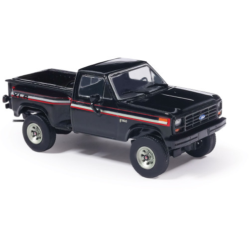 1983 Ford F-150 XLS Flareside 4X4 - Raven Black 1:64 Scale Diecast Model Truck by IXO Models Alt Image 3