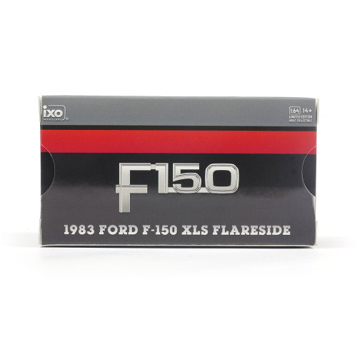1983 Ford F-150 XLS Flareside 4X4 - Raven Black 1:64 Scale Diecast Model Truck by IXO Models Alt Image 7