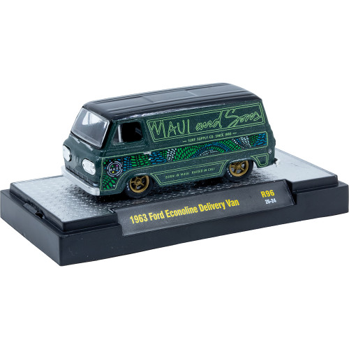 1963 Ford Econoline Delivery Van - Maui & Sons 1:64 Scale Diecast Model Truck by M2 Machines Alt Image 1