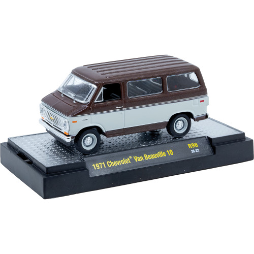 1971 Chevrolet Van Beauville 10 - Brown 1:64 Scale Diecast Model Car by M2 Machines Alt Image 1