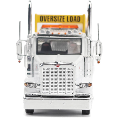 Peterbilt Model 589 BBC Day-Cab Tridem-Axle Truck Tractor & 1:64 Trail King TK170 Hydraulic Detachable Gooseneck Lowboy 1:64 Scale Diecast Model Truck by Diecast Masters Alt Image 7