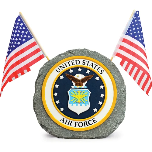 U.S. Air Force Garden Stone with Flags Geocentral (R35182) Main Image