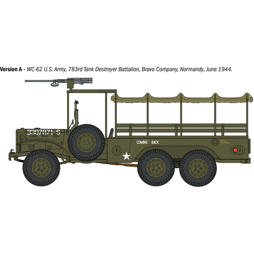 Dodge WC62 1 1/2 t 6x6 Truck 1/35 Kit 1:35 scale Plastic by Italeri Alt Image 3