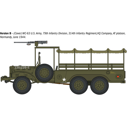 Dodge WC62 1 1/2 t 6x6 Truck 1/35 Kit 1:35 scale Plastic by Italeri Alt Image 4