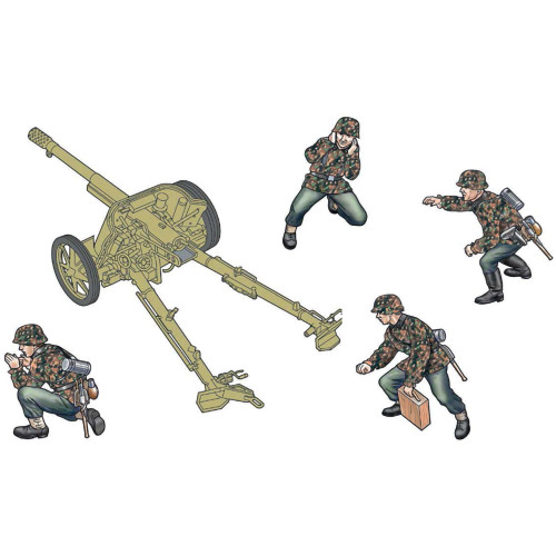Pak 97/38 AT Gun with Crew 1/35 Kit 1:35 scale Plastic by Italeri Alt Image 2