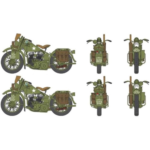 U.S. Motorcycles WW2 1/35 Kit Italeri (0322) 1:35 scale Plastic by Italeri Alt Image 2