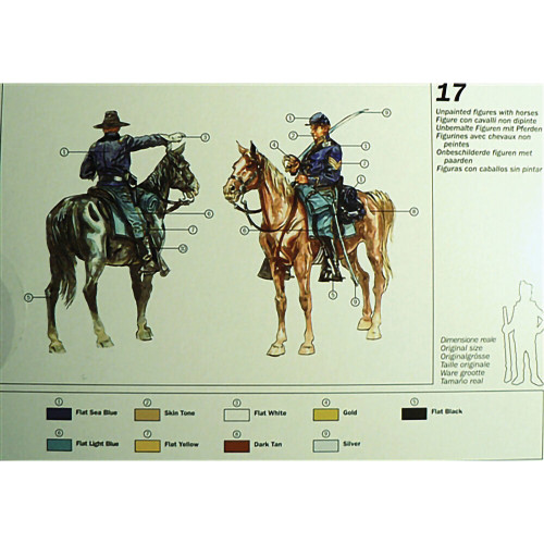 Union Cavalry 1/72 Plastic Figures Italeri (6013) Alt Image 2
