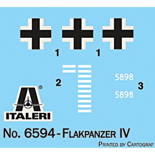 Flakpanzer IV Ostwind 1/35 Kit Italeri (6594) 1:35 scale Plastic by Italeri Alt Image 2