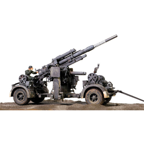 FlaK 36 w/sd.202 Tow Vehicle 1/32 Die Cast Model w/Figures 1:32 Scale  by Forces of Valor Alt Image 2