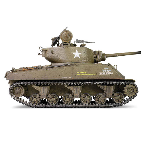 M4A3E2 (75) Sherman Jumbo 1/32 Die Cast Model 4th Armored Div U.S. Army First in Bastogne Belgium De 1:32 Scale Metal by Forces of Valor Alt Image 2